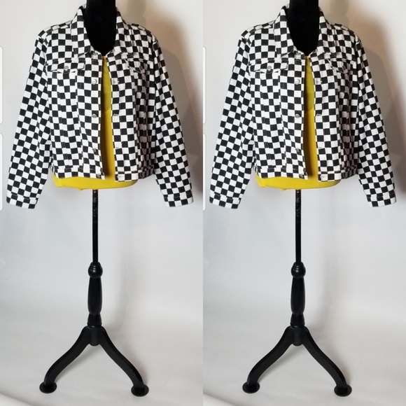 Checker Jean Jacket - Picture 5 of 5